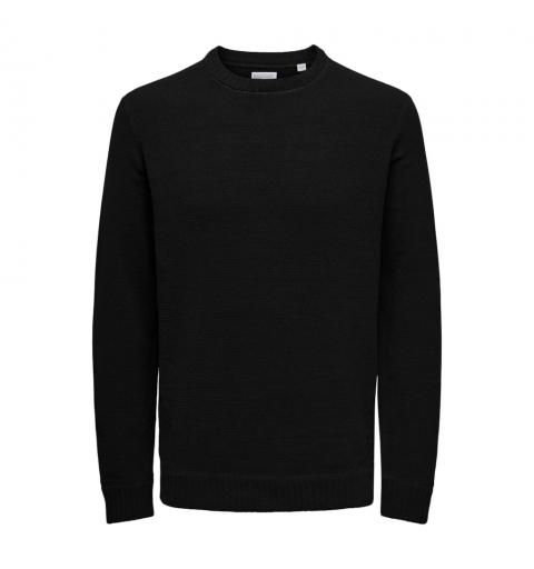 Only & sons onsethan life reg 7 crew knit noos negro