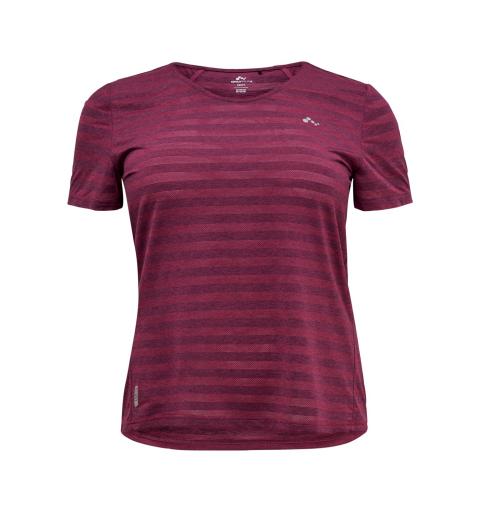 Only play onpamelia v-neck ss training tee - curvy burdeos