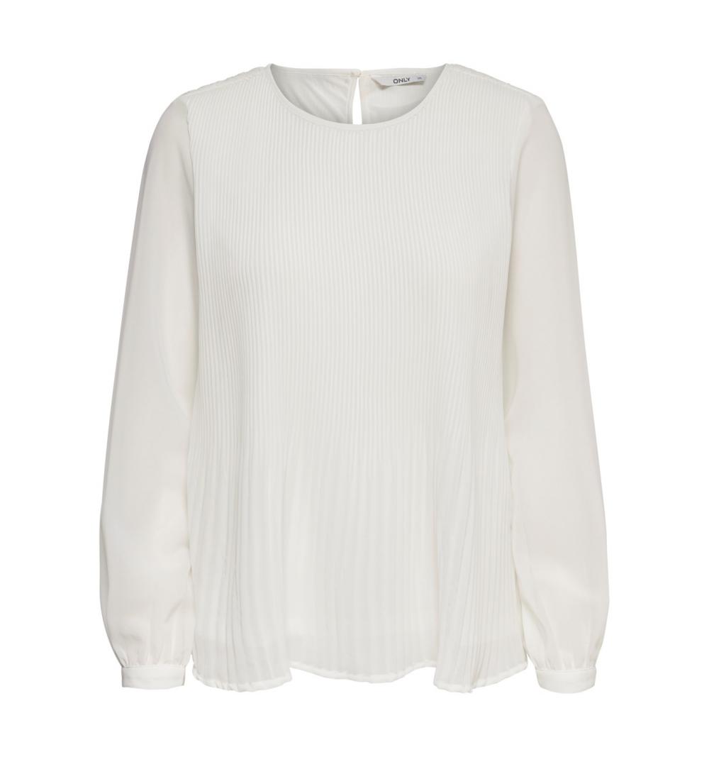 Only onlhelen l/s top wvn blanco