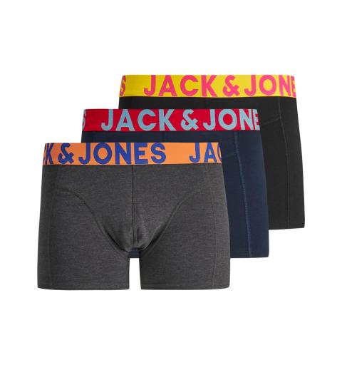 Jack&jones noos jaccrazy solid trunks 3 pack noos negro