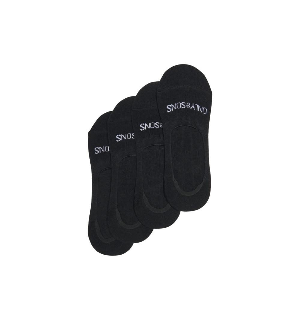 Only & sons noos onslester invisible sock 4-pack noos negro