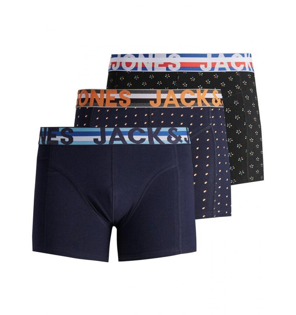 Jack&jones noos jachenrik trunks 3 pack noos negro