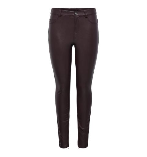 Only onlholly faux leather pant otw marron