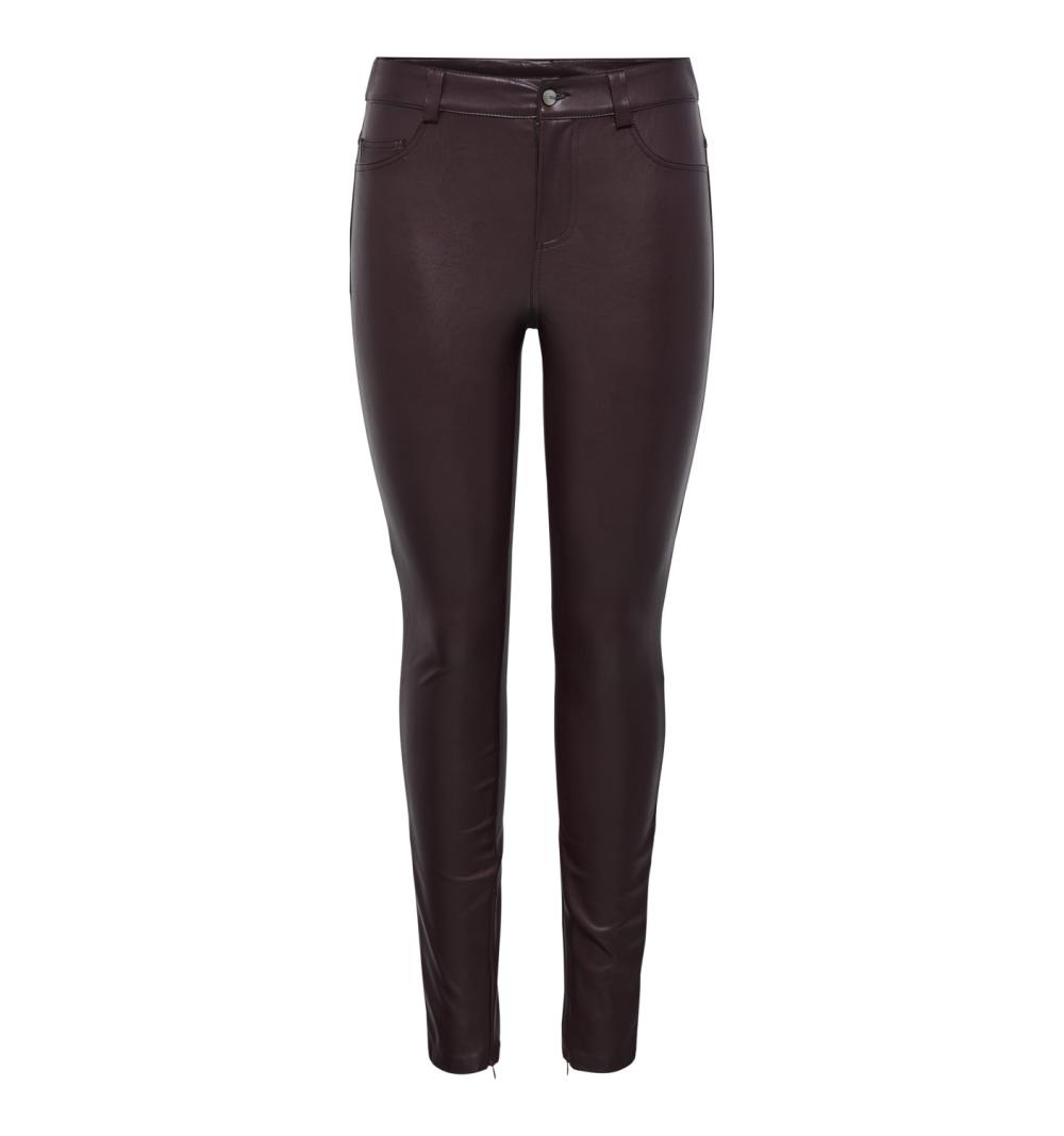 Only onlholly faux leather pant otw marron