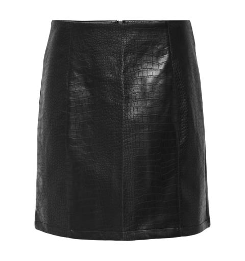 Jdy jdyval snake faux leather skirt otw sie negro