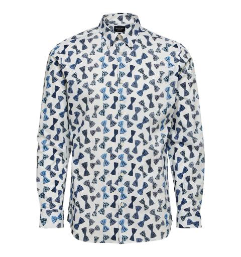 Selected slhregrex-levy shirt ls b blanco