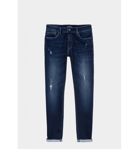 Tiffosi hombre indigo knit jeans_40 denim oscuro