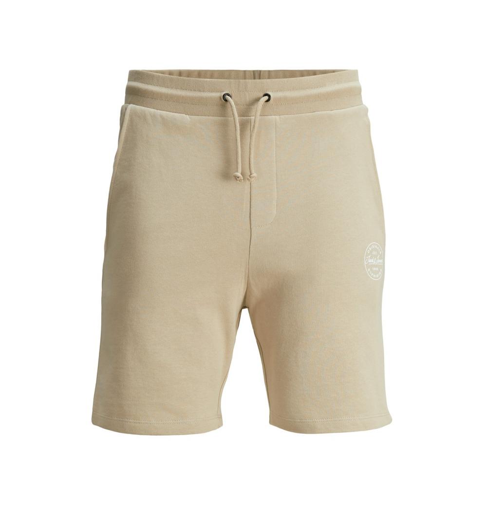 Jack&jones jji shark jjsweat shorts at sts beige