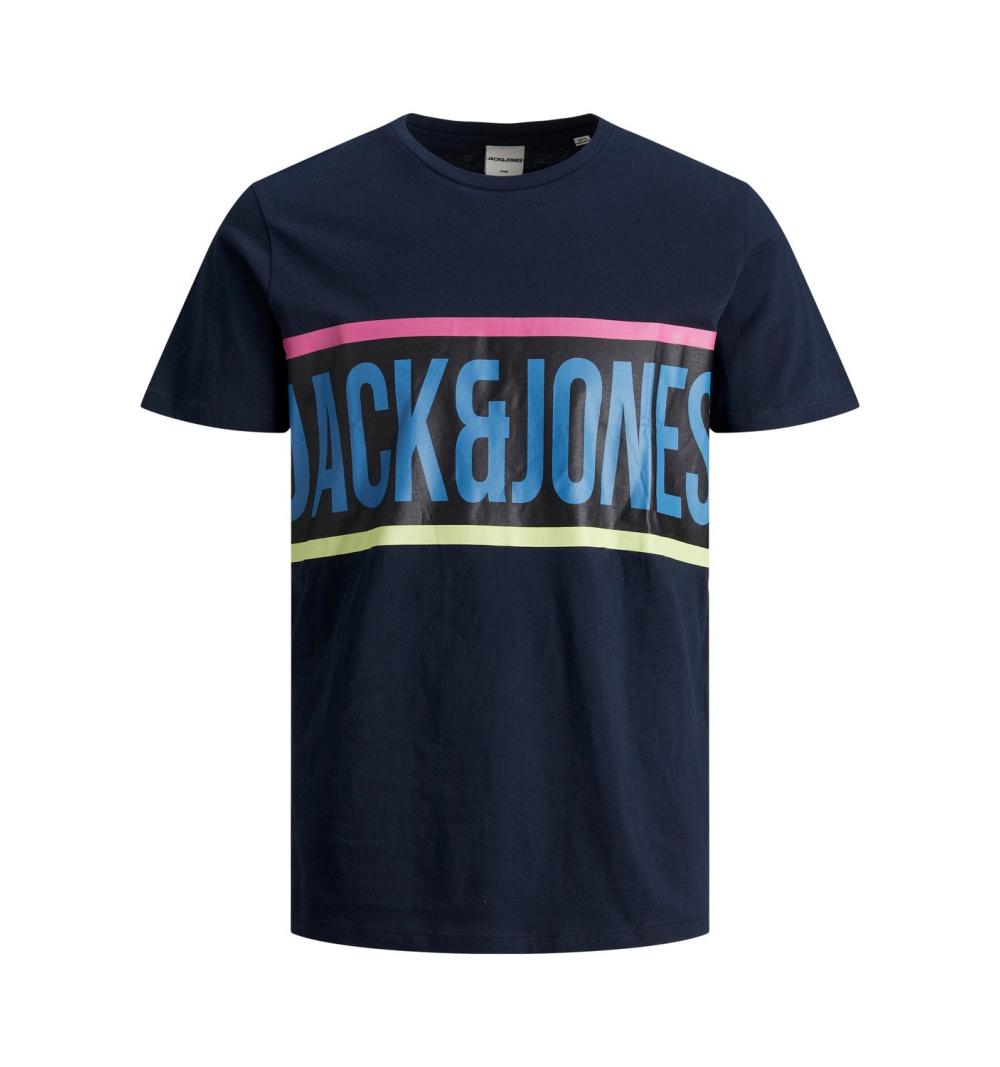 Jack&jones jcoyota tee ss crew neck marino