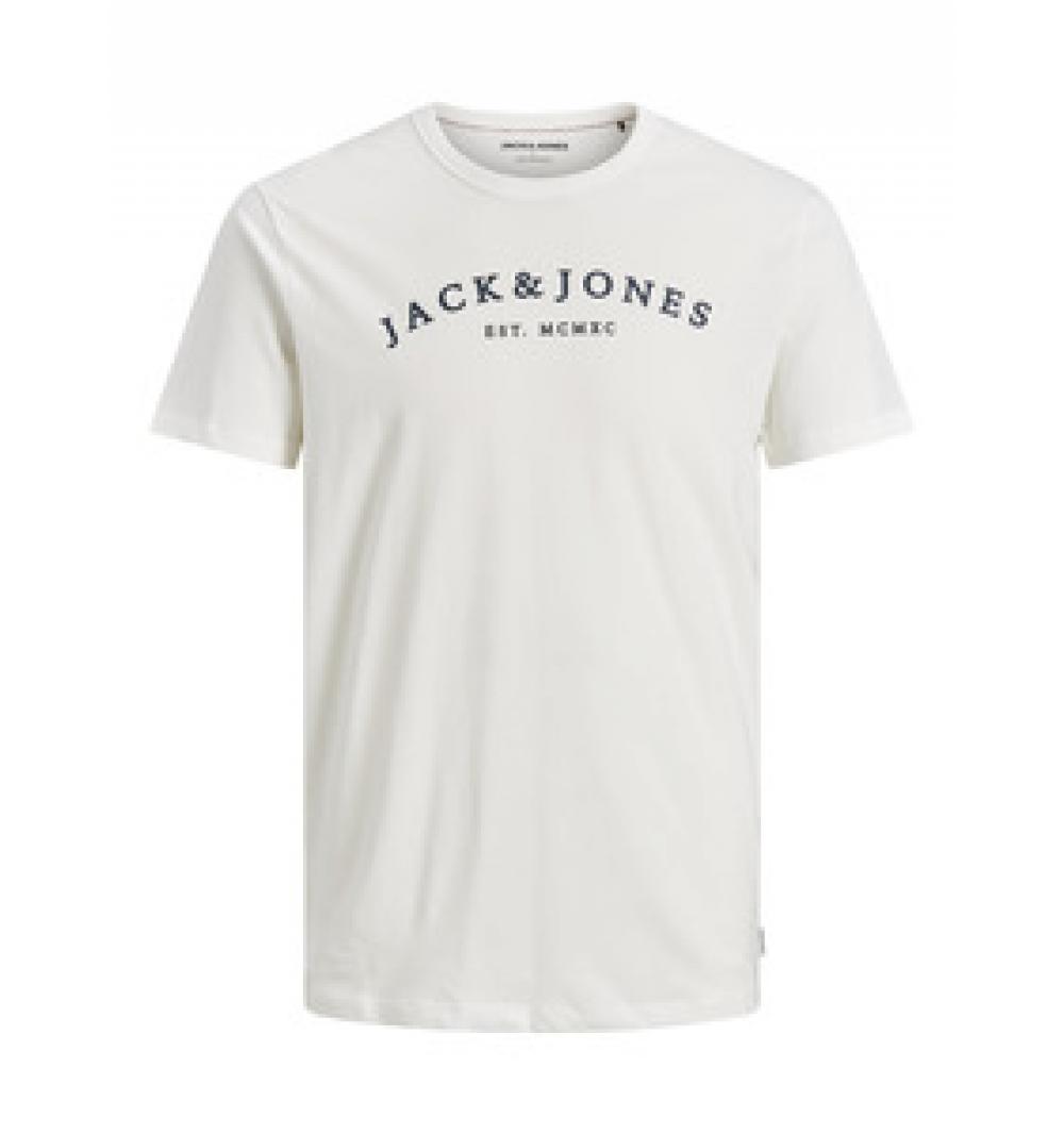 Jack&jones jjcross tee ss crew neck blanco