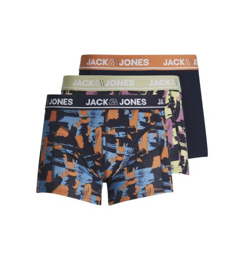 Jack&jones jaccollage trunks 3 pack burdeos