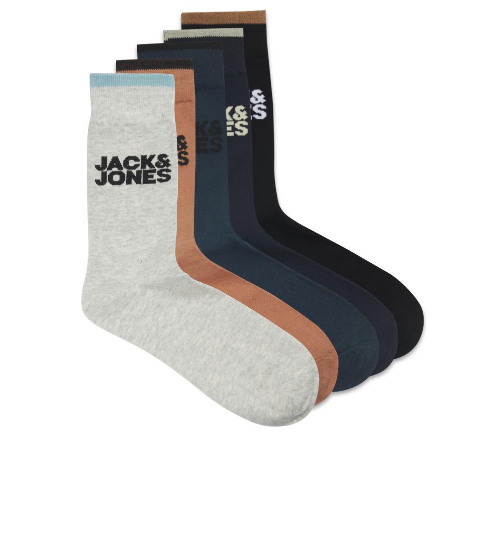 Jack&jones jacleap spring sock 5 pack naranja