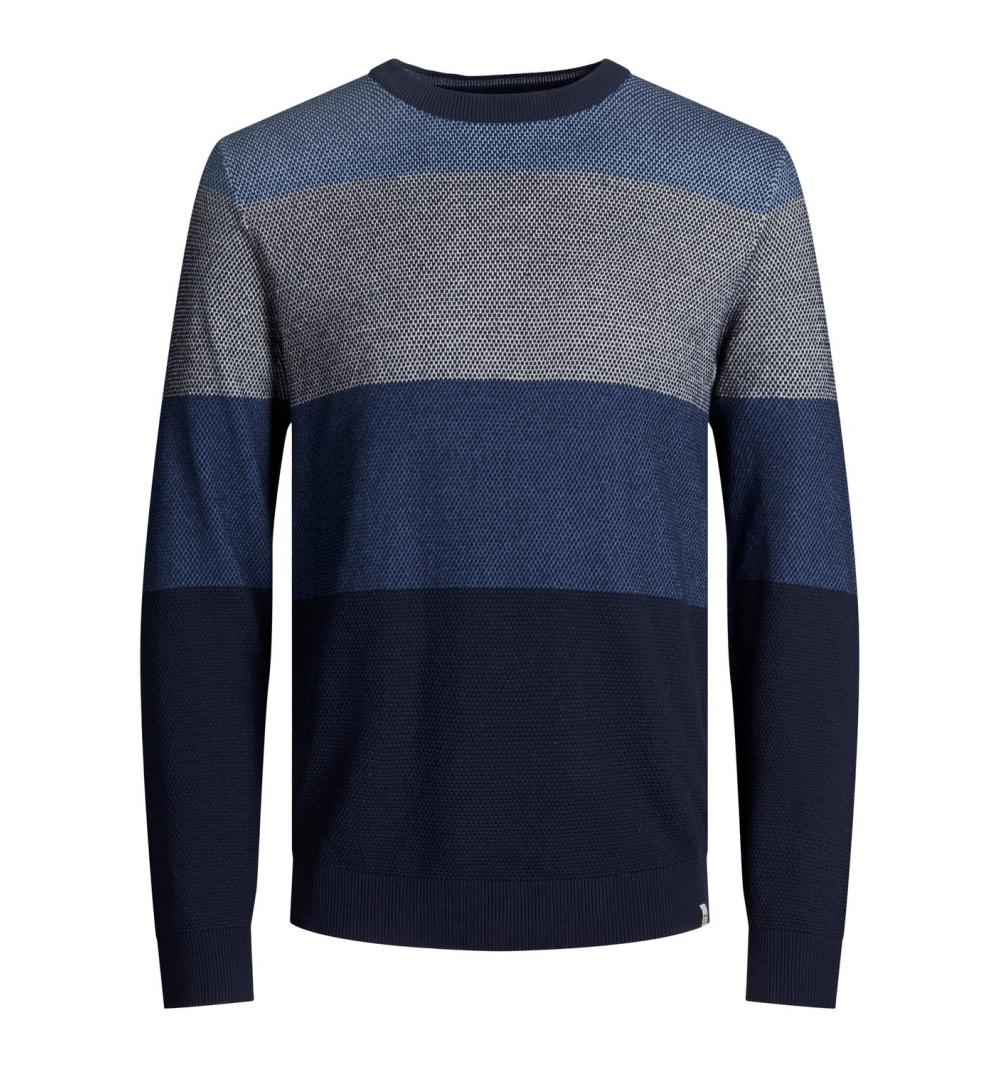 Jack&jones jorfinn knit crew neck sn marino