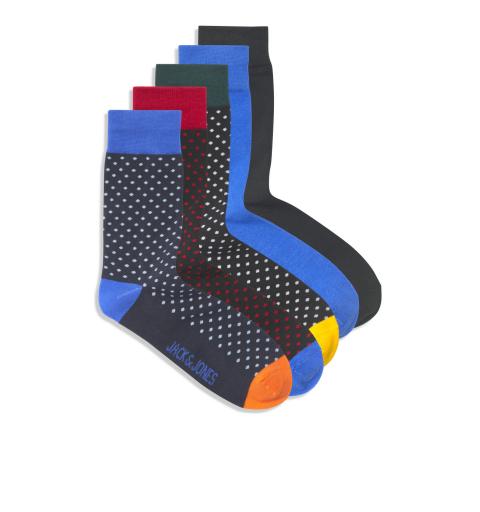 Jack&jones jacslate dot sock 5-pack azul