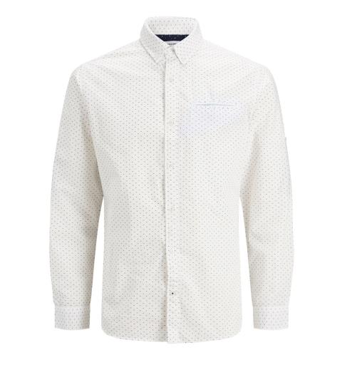 Jack&jones noos jjethomas detail shirt l/s noos blanco