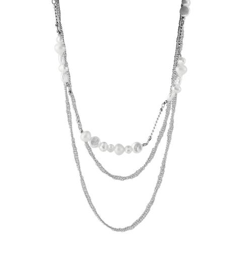 Pieces pchulis combi necklace plata