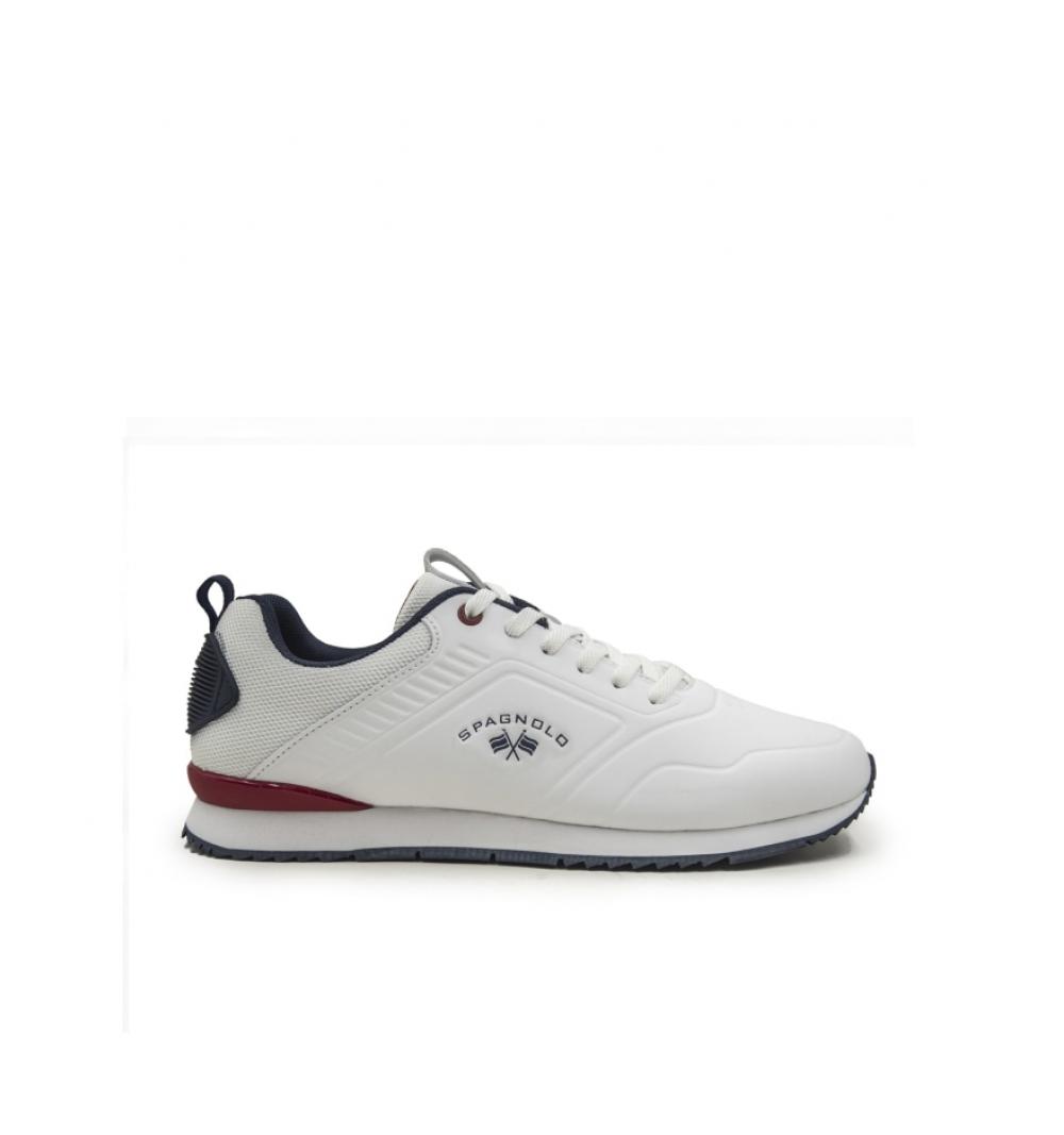 Spagnolo hombre zapatillas deportivas 2892 blanco