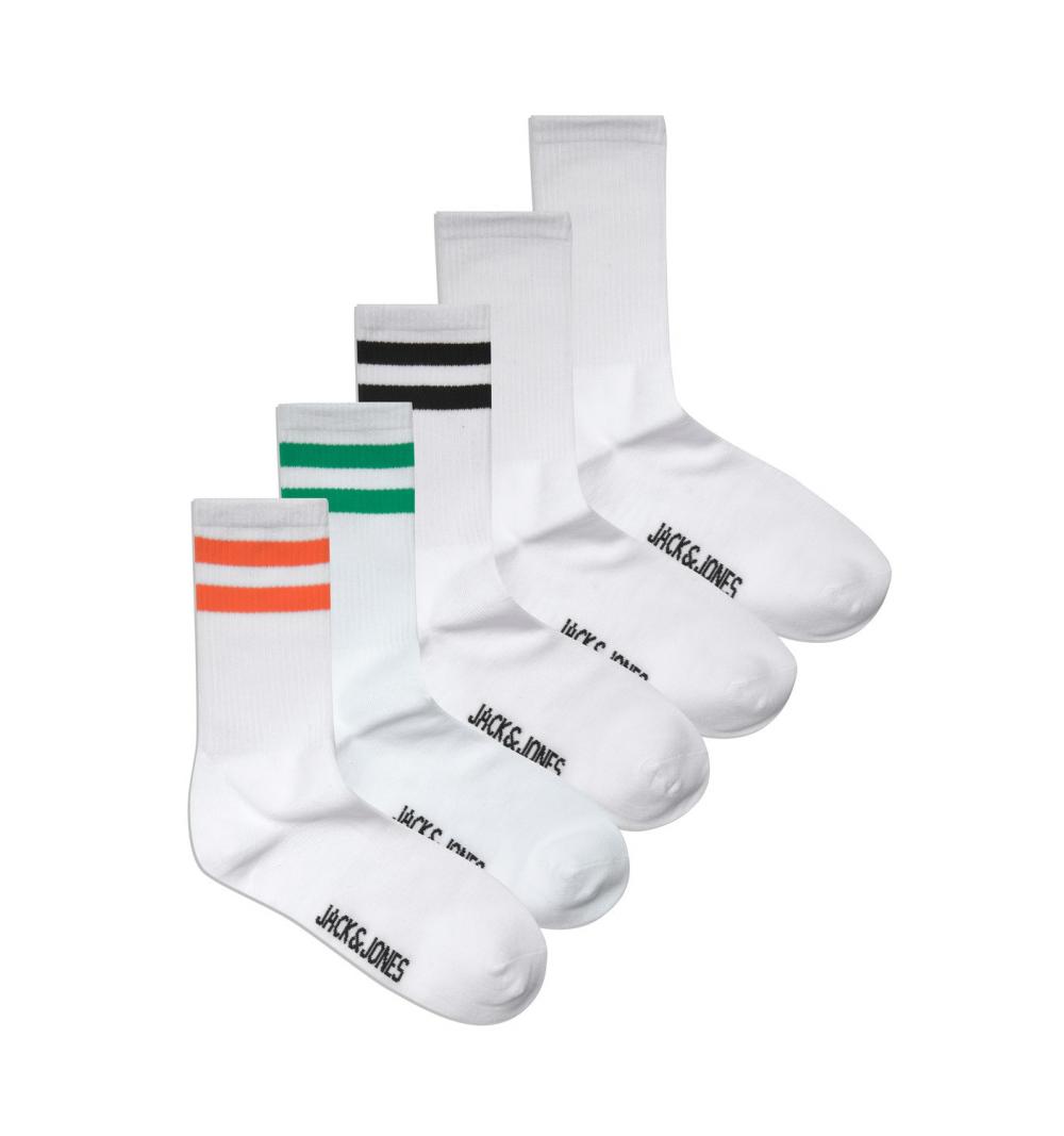 Jack&jones jacfury tennis socks 5 pack blanco