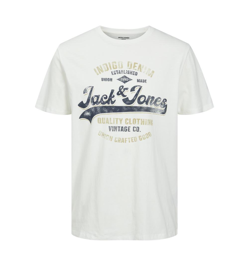 Jack&jones jprblubooster ss tee crew neck april22 blanco