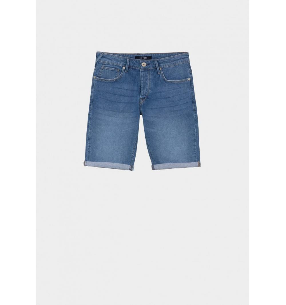 Tiffosi hombre short slim_5 denim medio