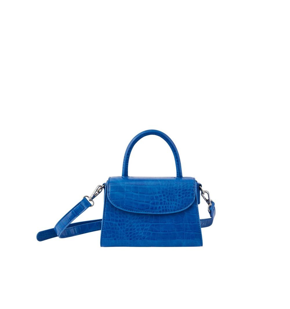 Pieces pcanitta croco cross body azul