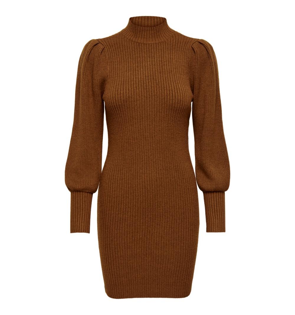 Only noos onlkatia l/s dress knt noos marron