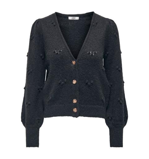 Jdy jdysigrid life l/s dot button cardig knt negro