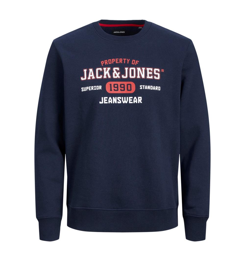 Jack&jones jjstamp sweat crew neck marino