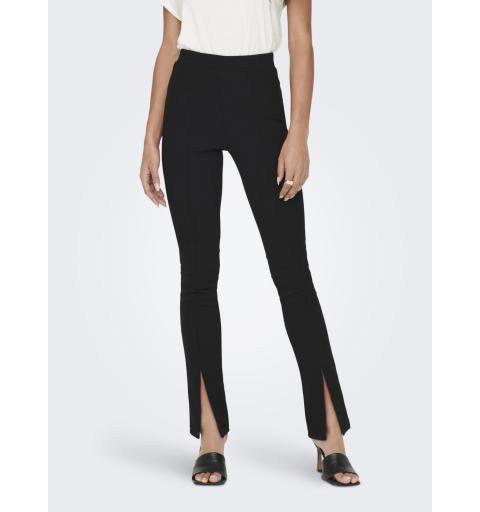 Only onlgale slit pants jrs negro