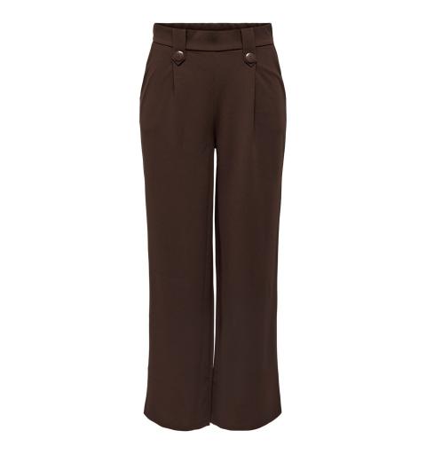 Only onlsania button pant jrs marron