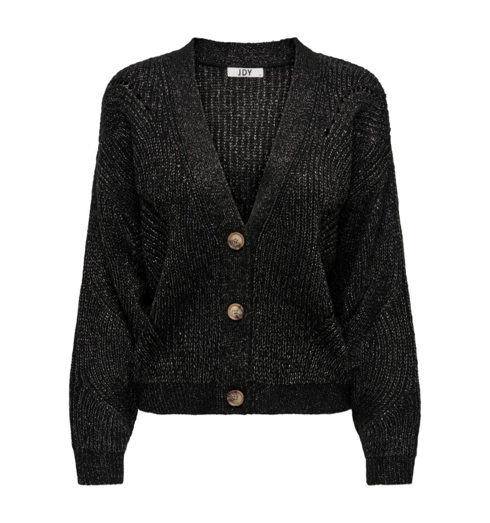 Jdy jdydalia l/s struc. glitter cardigan knt negro