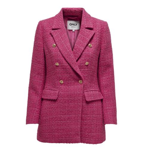 Only onlcorinna-mody long boucle blazer tlr fucsia