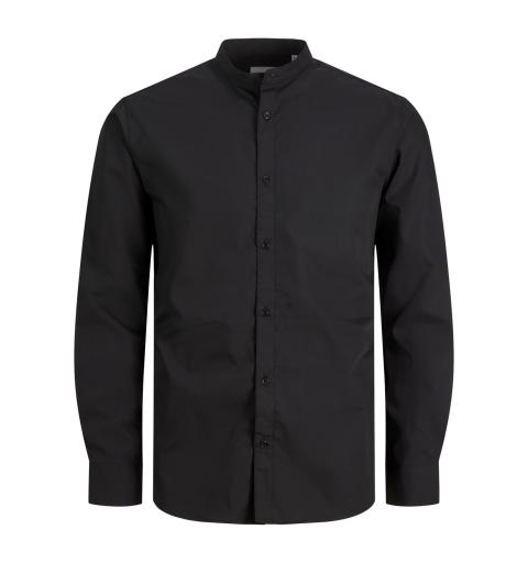 Jack&jones jjjoe shirt ls plain mao negro