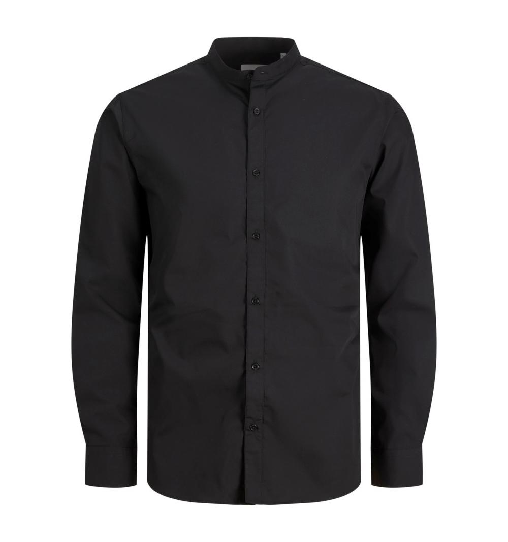 Jack&jones jjjoe shirt ls plain mao negro