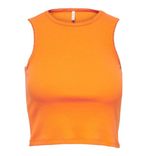 Only onlkerry s/l stitch top jrs naranja