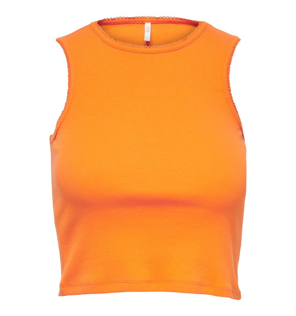 Only onlkerry s/l stitch top jrs naranja