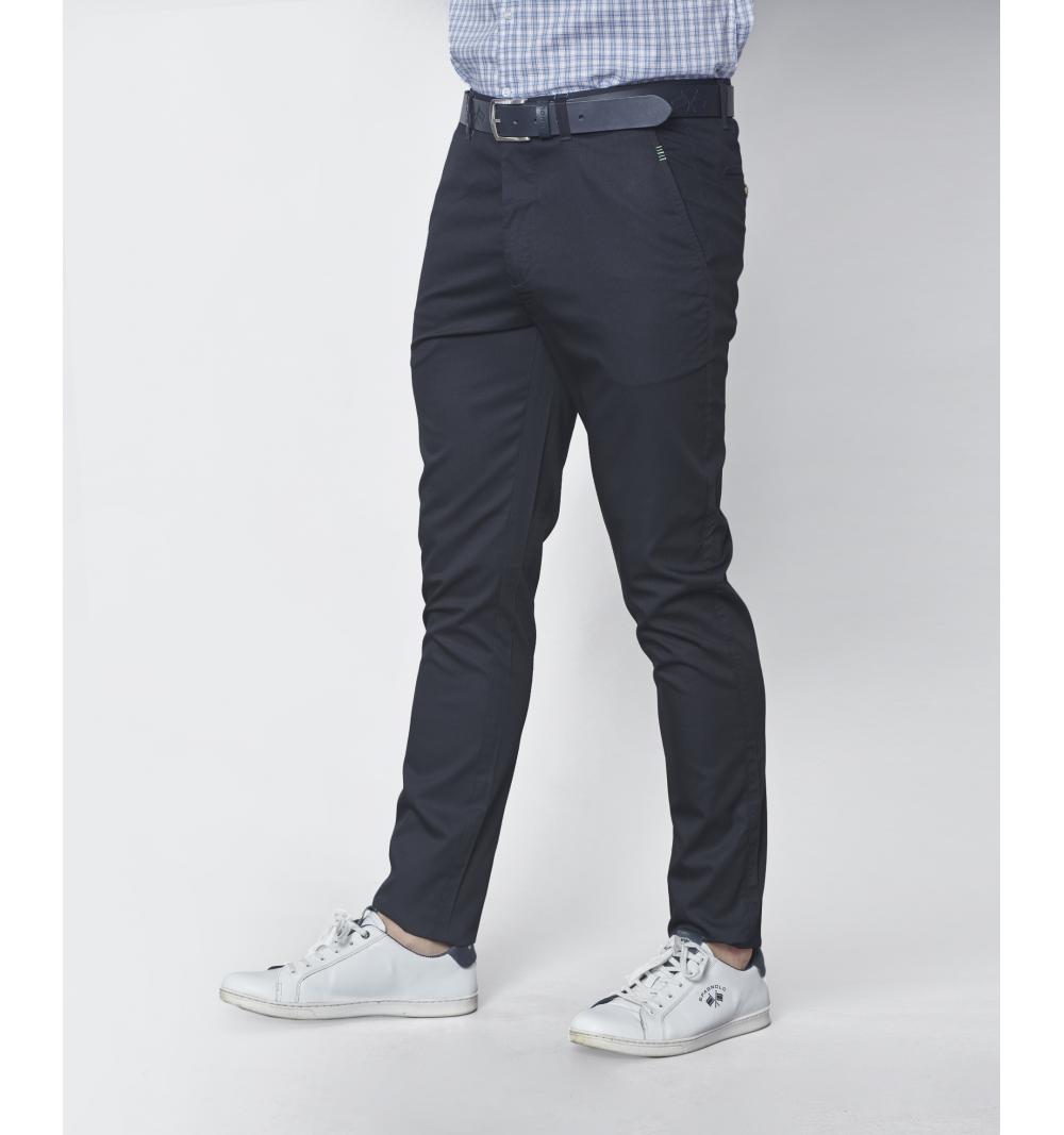 Spagnolo hombre pt 0688 chino slim estampado marino