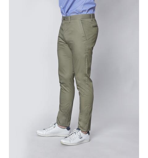 Spagnolo hombre pt 0688 chino slim estampado verde