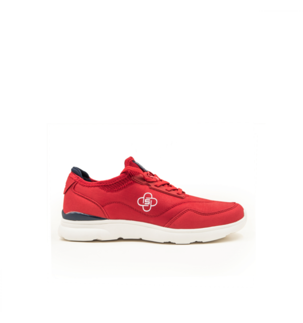 Spagnolo hombre zapatilla deportiva 2895 rojo