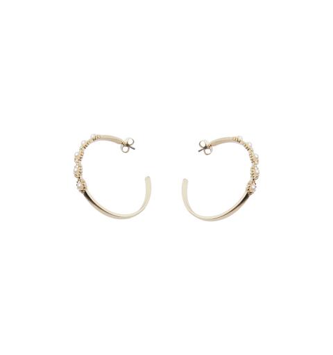 Pieces pcbicilla hoop earrings box sww oro