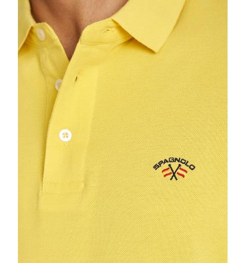 Spagnolo hombre pl 0034 pique basico amarillo