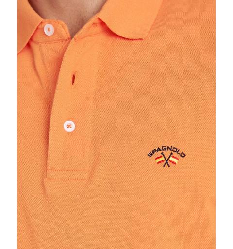 Spagnolo hombre pl 0034 pique basico naranja