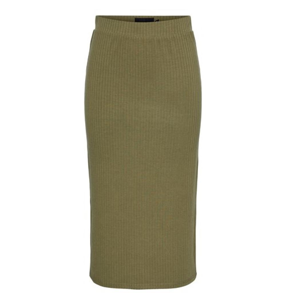 Pieces noos pckylie mw midi skirt noos verde