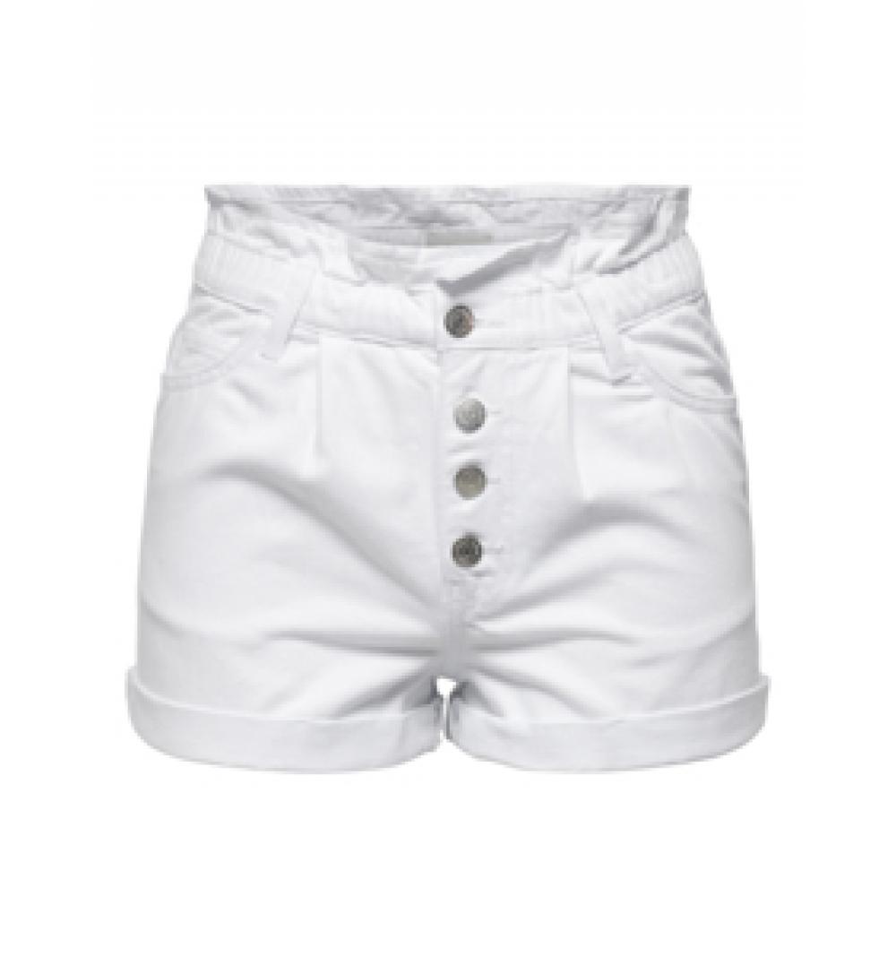 Only noos onlcuba paperbag dnm shorts noos blanco