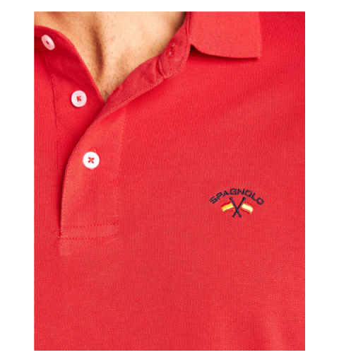 Spagnolo hombre pl 0034 pique basico rojo