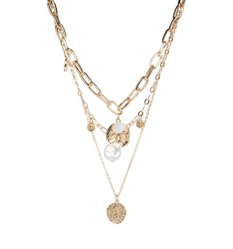 Pieces pcjutelia j combi necklace oro