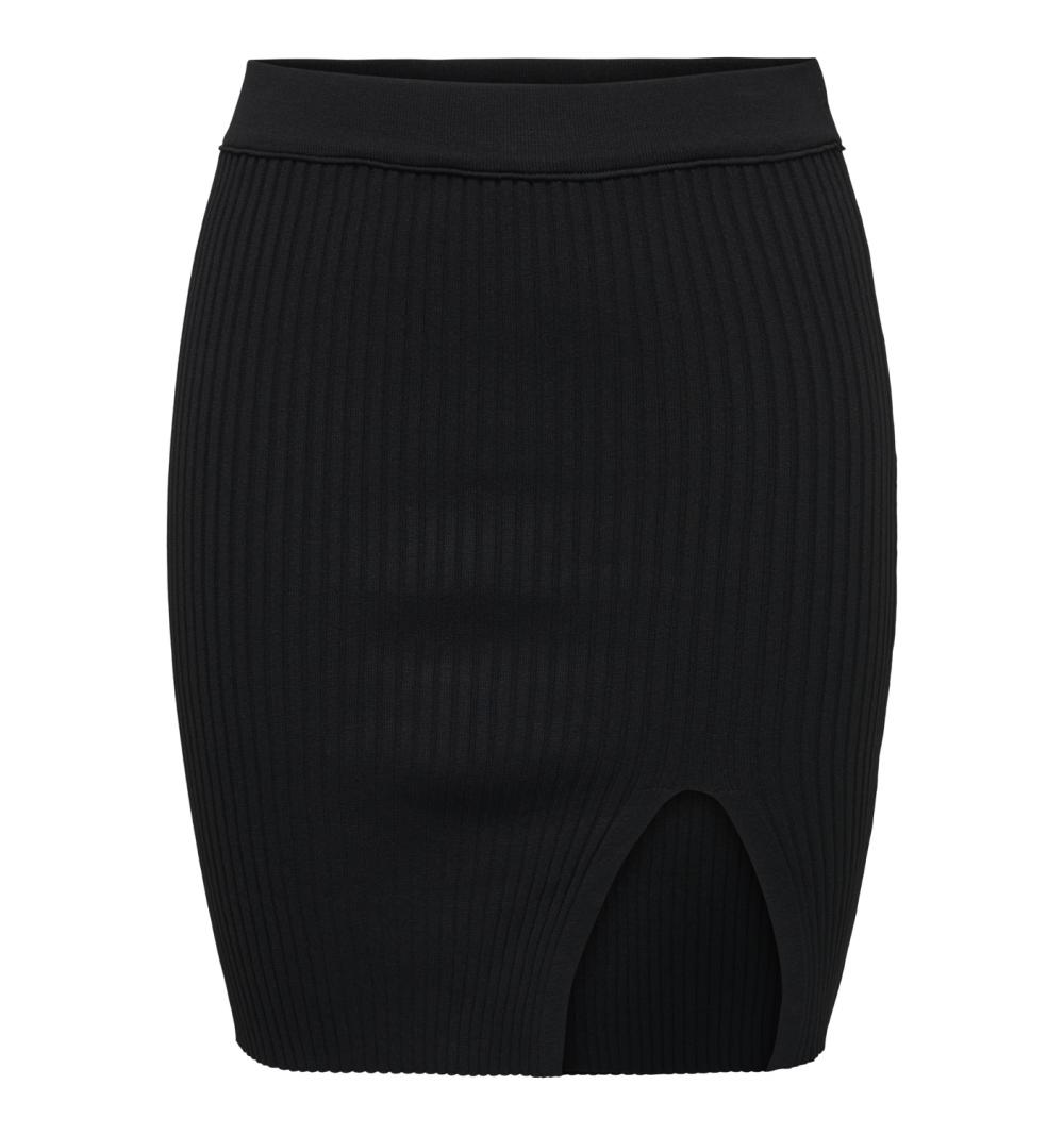 Only onllisa detail skirt knt negro