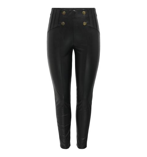 Only onllola faux leather legging cc otw negro