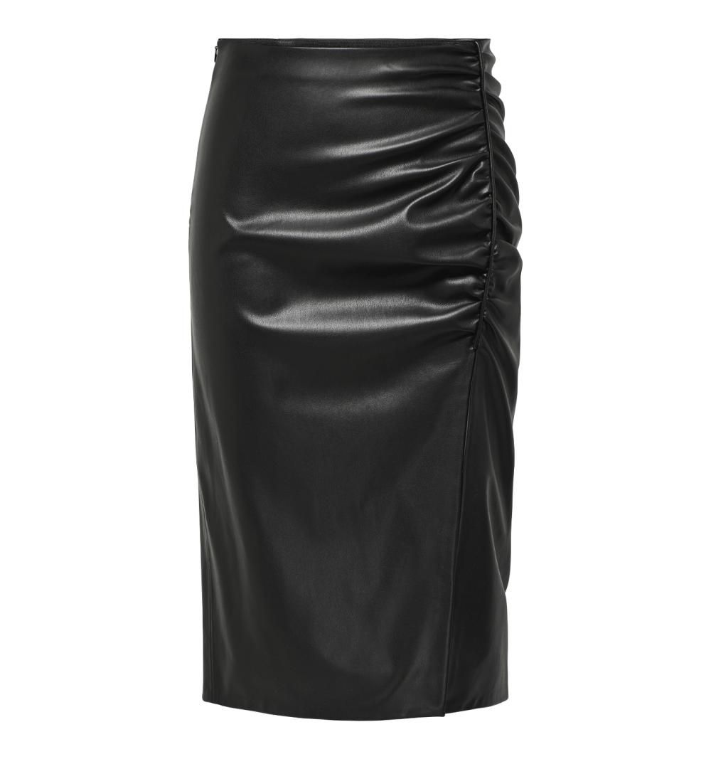 Only onlmia faux leather long skirt otw negro