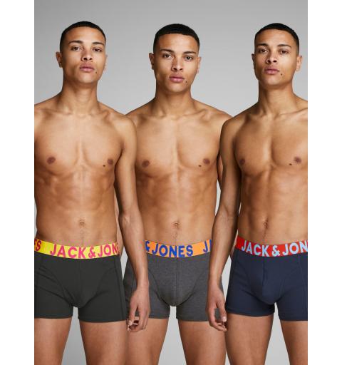 Jack&jones noos jaccrazy solid trunks 3 pack noos negro